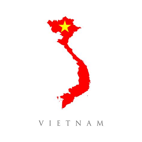 map of vietnam and vietnamese flag illustration. Vietnam country flag