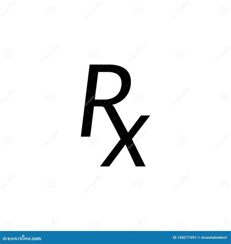 RX Icon. Medical Regular Prescription Symbol Stock Vector ...