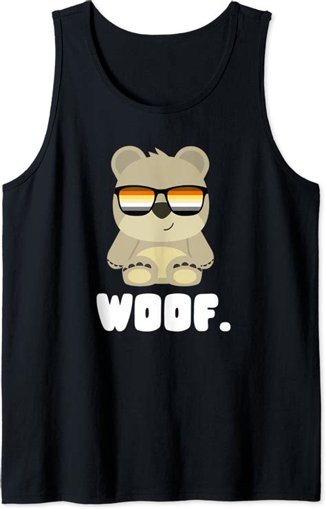 Amazon Mens Woof Gay Bear Tank Top Clothing Shoes Jewelry