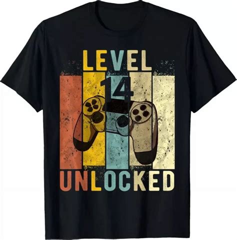 Hot Trending T Shirt With Th Birthday Level Unlocked Video Gamer Design Preview Only