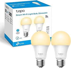 Tapo Ampoule Connectée WiFi Ampoule LED E27 Blanc Chaud 2700K