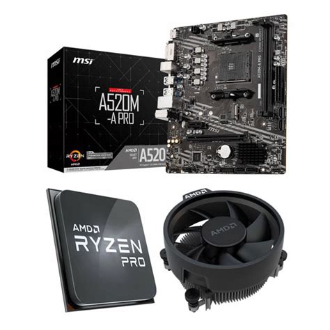 Buy Amd Ryzen Pro G And Msi A M A Pro Motherboard Combo At Best