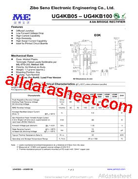 Ug Kb Datasheet Pdf Zibo Seno Electronic Engineering Co Ltd