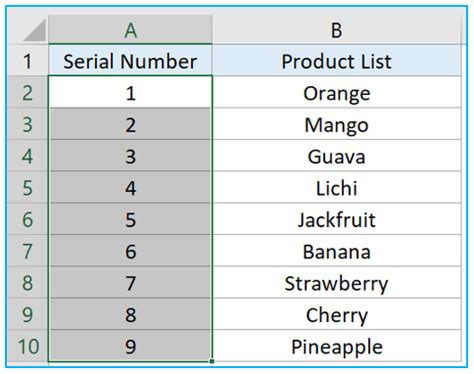 How to Fill Automatically Sequential Data in Excel?