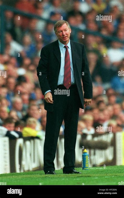 Sir Alex Ferguson Manchester United Fc Manager 08 August 1999 Stock