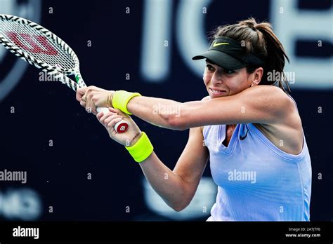 Australian Professional Tennis Player Ajla Tomljanovic Plays Against