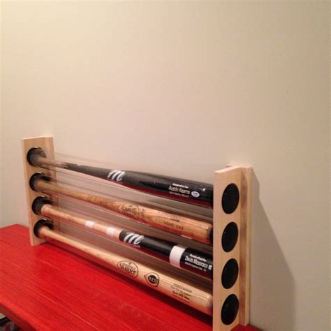 Baseball Bat Display Holder Rack Wall Mount Holds