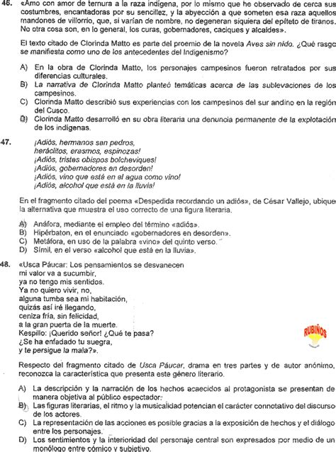 EXAMEN SAN MARCOS AREA E 2022 I SOLUCIONARIO PRUEBA DE ADMISION A LA