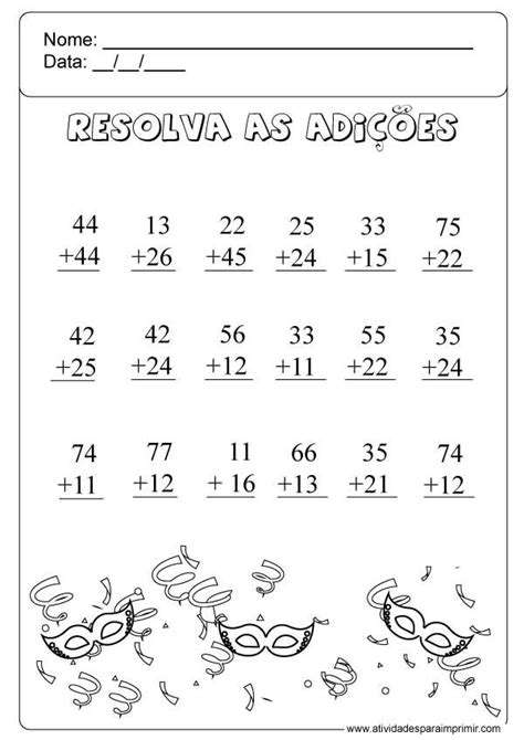 Resolva as adições in 2024 Learning mathematics 2nd grade math