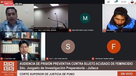 Feminicidio Puno Dictan Nueve Meses De Prisión Preventiva Para Hombre Que Asesinó A Su Pareja