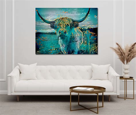 Tableau Vache Highland Tableaudecomoderne®