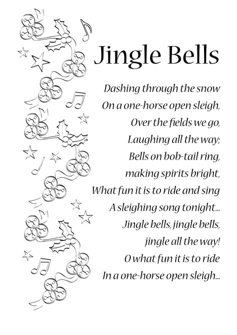 Free Printable Christmas Song Lyrics - Printable JD