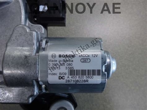 ΜΟΤΕΡ ΥΑΛΟΚΑΘΑΡΙΣΤΗΡΑ ΠΙΣΩ 287108228R 0390205080 3PIN RENAULT CLIO ...