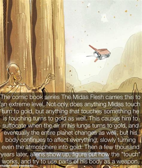 The Comic Book Series The Midas Flesh Carries This To An Extreme Level