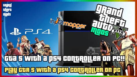 How To Play Gta 5 Pc With A Ps4 Controller Youtube