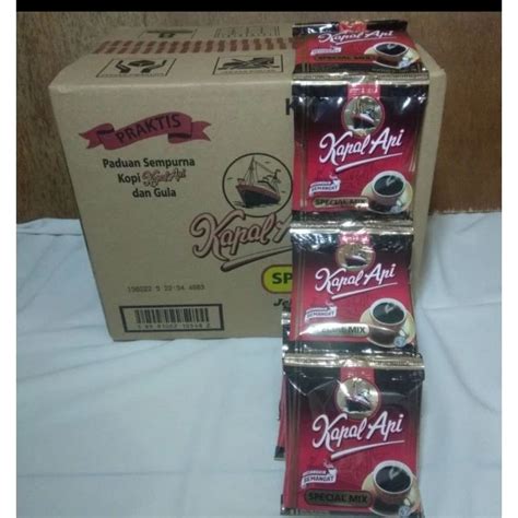 Jual Kopi Instan Kapal Api Special Mix 1 Dus 25g X 10s Sachet X 12