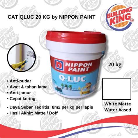 Cat Tembok Nippon Paint Qluc Q Luc Putih White Pail Kg Lazada