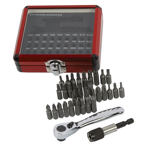 Sunex® 9726 14 Mini Ratchet Bit Driver And Bit Set 38 Pieces