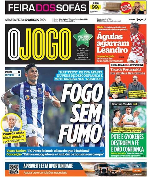 Capa Jornal O Jogo Janeiro Capasjornais Pt