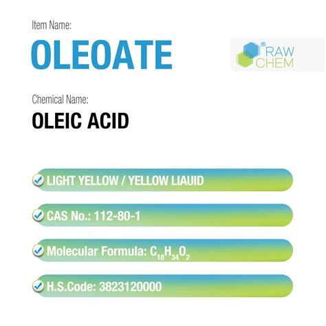 Oleoate Oleic Acid For Oleate And Metaupon