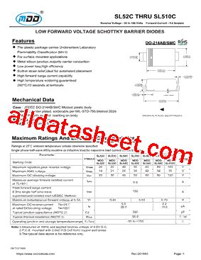 Sl C Datasheet Pdf Microdiode Electronics Jiangsu Co Ltd