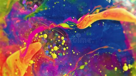 Vertical Colorful Flow Background Paint Spill Art Sequins Stock Footage - Video of fluid, vivid ...