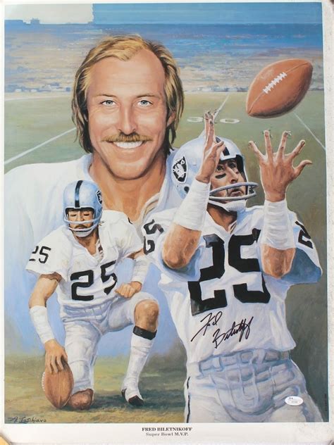 Fred Biletnikoff Signed Raiders 19x25 Lithograph Jsa Coa At Pristine Auction Oakland Raiders