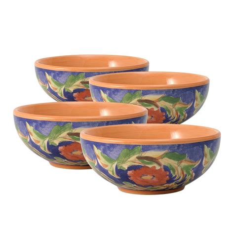 Villa Della Luna® Set Of 4 Fleur Soup Or Cereal Bowls Pfaltzgraff