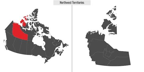 Premium Vector Map Of Northwest Territories Province Of Canada