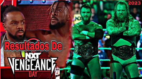 RESULTADOS De WWE NXT VENGEANCE DAY 2023 Kofi Kingston Y Xavier