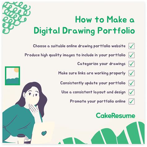 How to Make a Drawing Portfolio [+ Ideas & Examples] | CakeResume