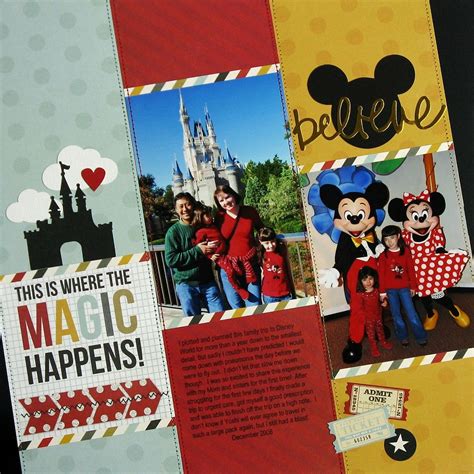 Simple Stories Say Cheese Silly Hat Layout By Mendi Yoshikawa Disney