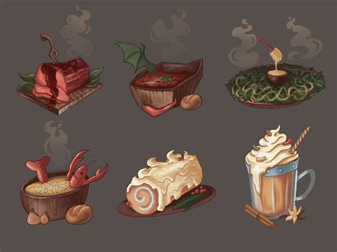 Fantasy Food in 2023 | Watercolor food illustration, Food fantasy, Cute ...