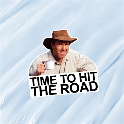 Time To Hit The Road 7 Vinyl Sticker Aussie Funny Meme Bogan Etsy