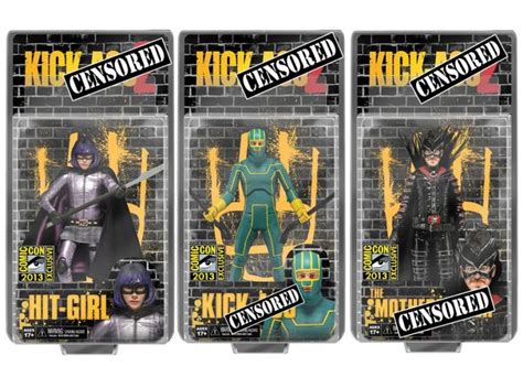 SDCC 2013 Exclusive Kick Ass 2 Action Figures In Uncensored Packaging