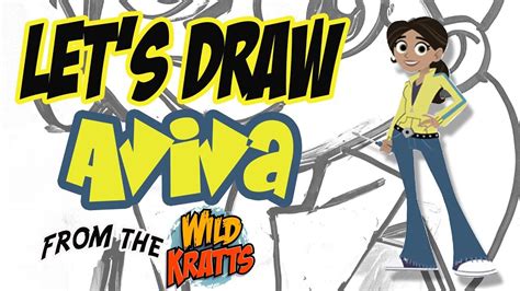 Drawing Aviva from the Wild Kratts with basic shapes & lines