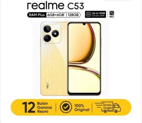 REALME C53 RAM 6 6 128 GB Garansi Resmi 1 Tahun Original Bisa Kredivo