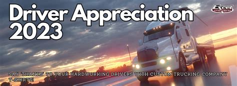 Drivers Appreciation Week Excel Sportswear