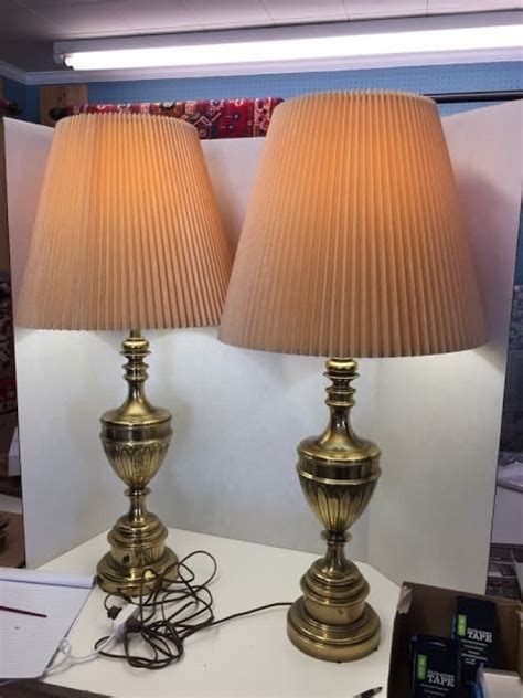 Pair Of Brass Lamps By Stiffel