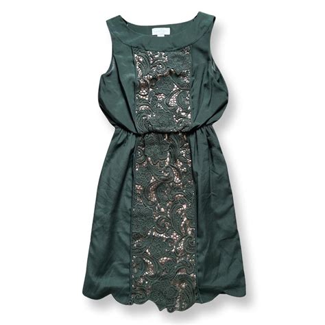 Jessica Simpson Green Dress Depop