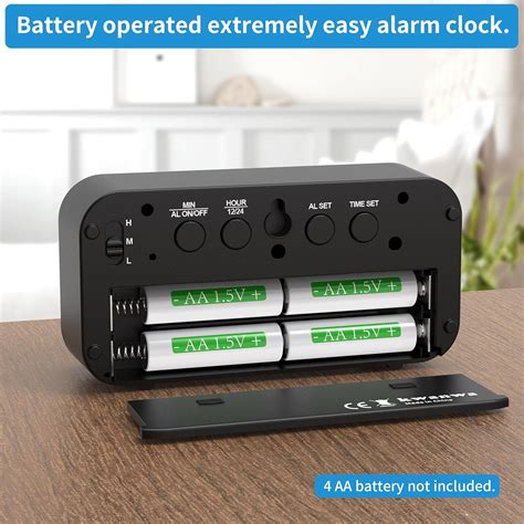KWANWA Alarm Clock, Digital Clock, Kids Alarm Clock, Upgrade Bigger ...