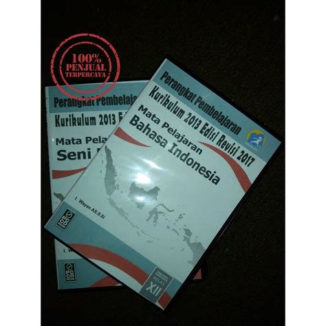 Jual CD RPP Mapel BAHASA INDONESIA Kelas XII 12 SMA MA SMK Kurikulum