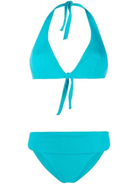 Buy FISICO Traingle Halterneck Bikini Blue At 30 Off Editorialist