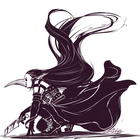 Oc In A Plague Mask By Purplerubyred On Deviantart