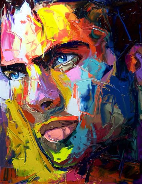 Françoise Nielly Portrait Abstrait Portrait Peinture Peinture Débutant