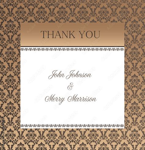 Thank You Frame With Sample Text Stock Vector Adobe Stock