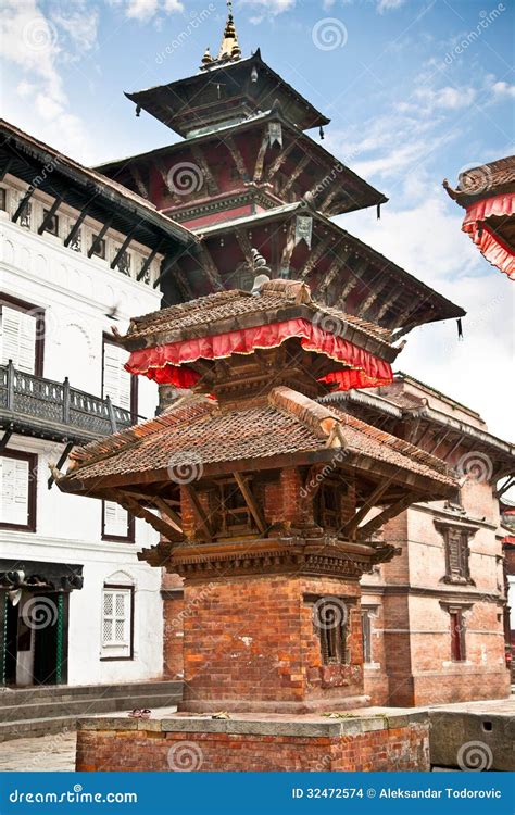 Hanuman Dhoka In Basantapur Durbar Square At Kathmandu Nepal Stock