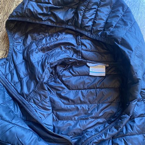 Black Thin Puffer Jacket Columbia M Depop