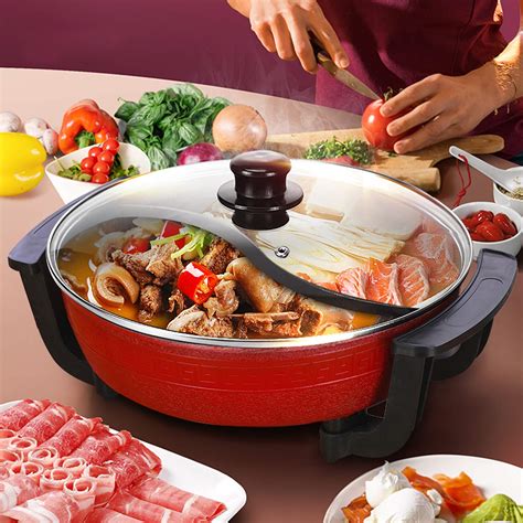 Nadinedutol L Hot Pot Wok Padella Yin Yang Hot Pot Lati Pentola Da Zuppa Da Cucina