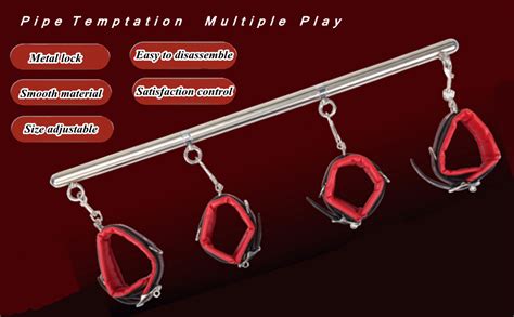 Amazon Spreader Bar Sex Toys Bdsm Bondage Restraints Kit With Leather Handcuffs Ankle Cuffs